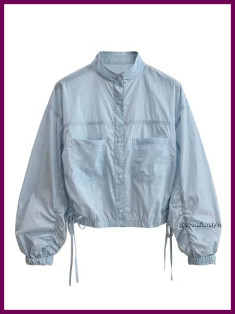 GORGLITTER Women's Sheer Cropped Jacket Lightweight Long Sleeve Button Down
